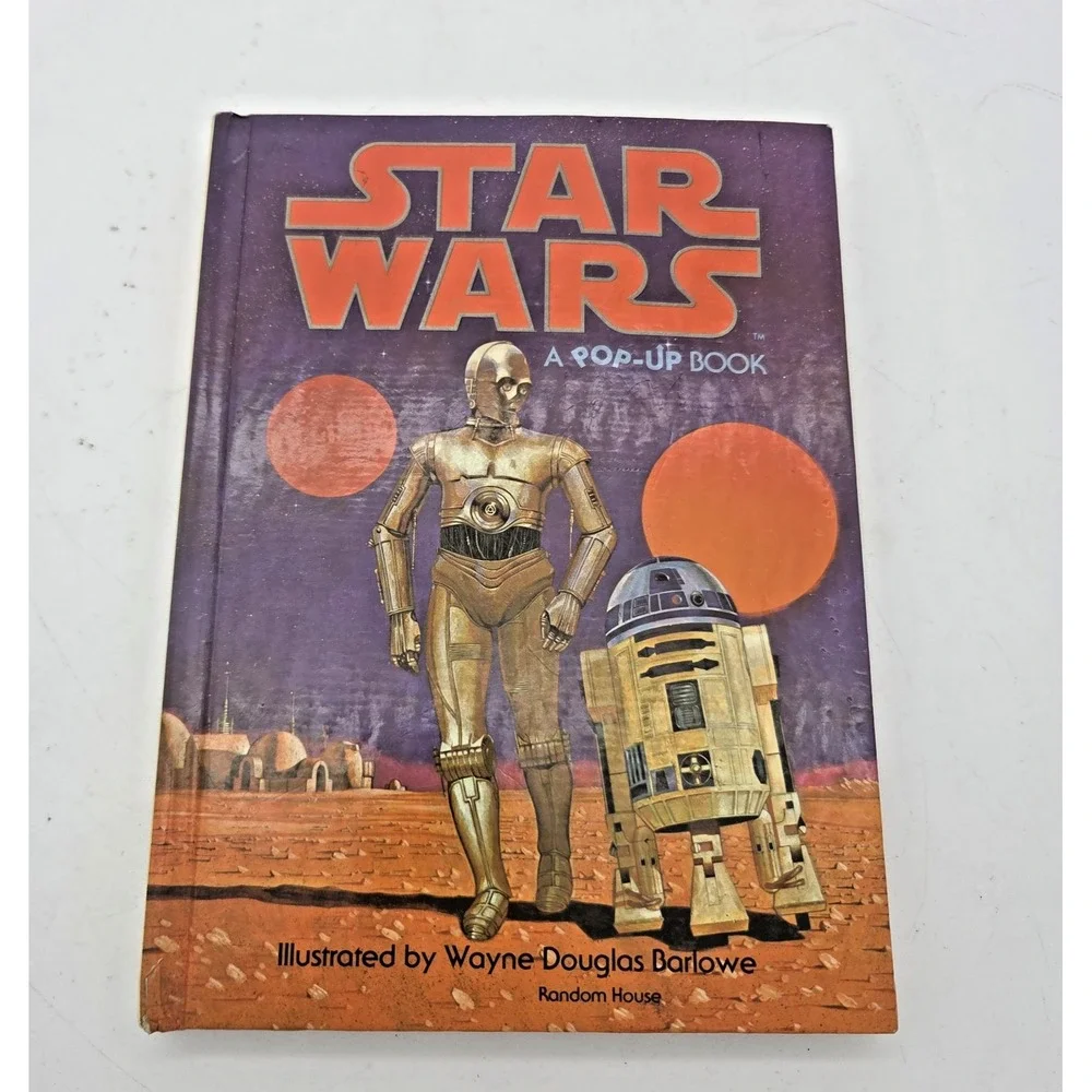 Vintage 1978 Star Wars A Pop-Up Book Illustrated by Wayne-Douglas Barlowe Seepix